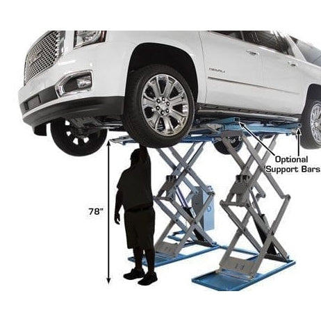 Atlas SLP9K 9,000 lb Full-Rise Lift measurements