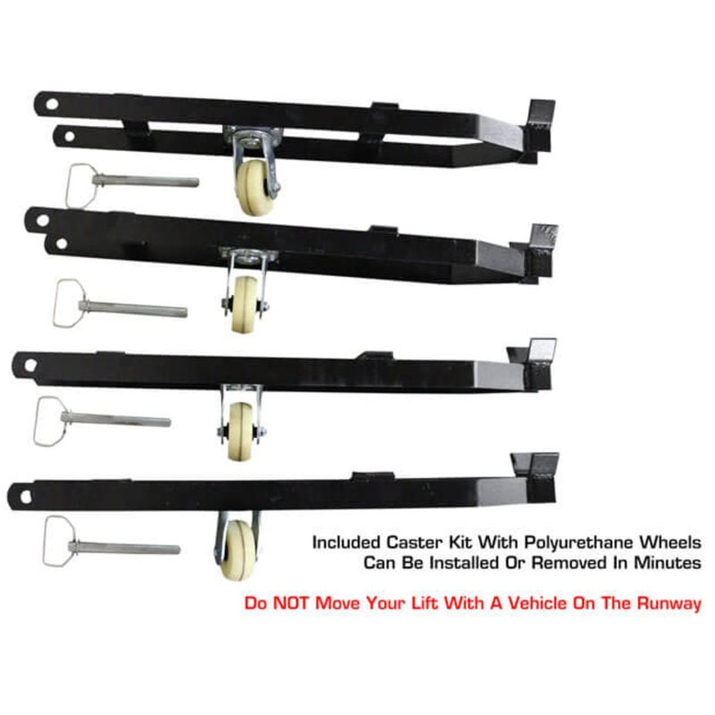 Atlas Apex 9 ALI Certified 9,000 lb 4-Post Lift Caster Kit