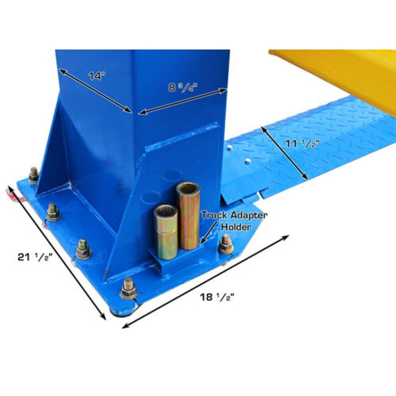 Atlas BP12000X 12,000 lb Baseplate 2 Post Lift Truck Adapter Holder