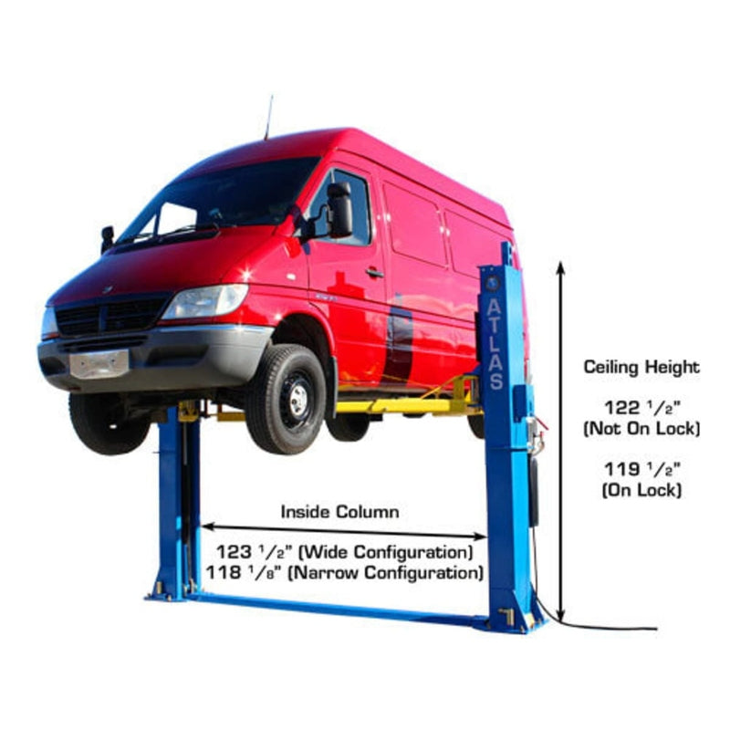 Atlas BP12000X 12,000 lb Baseplate 2 Post Lift Inside Column