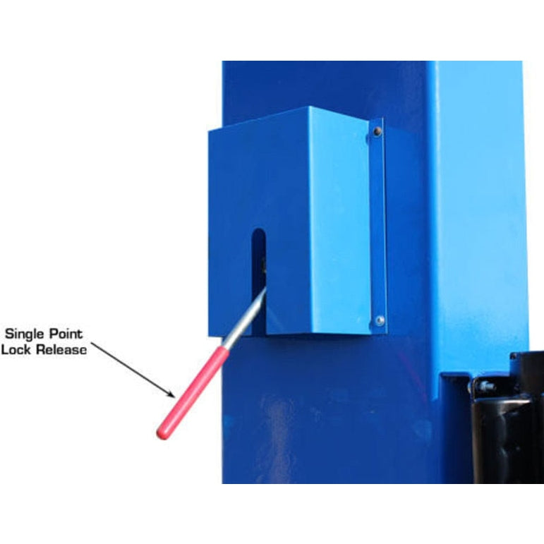Atlas BP12000X 12,000 lb Baseplate 2 Post Lift Lock Release