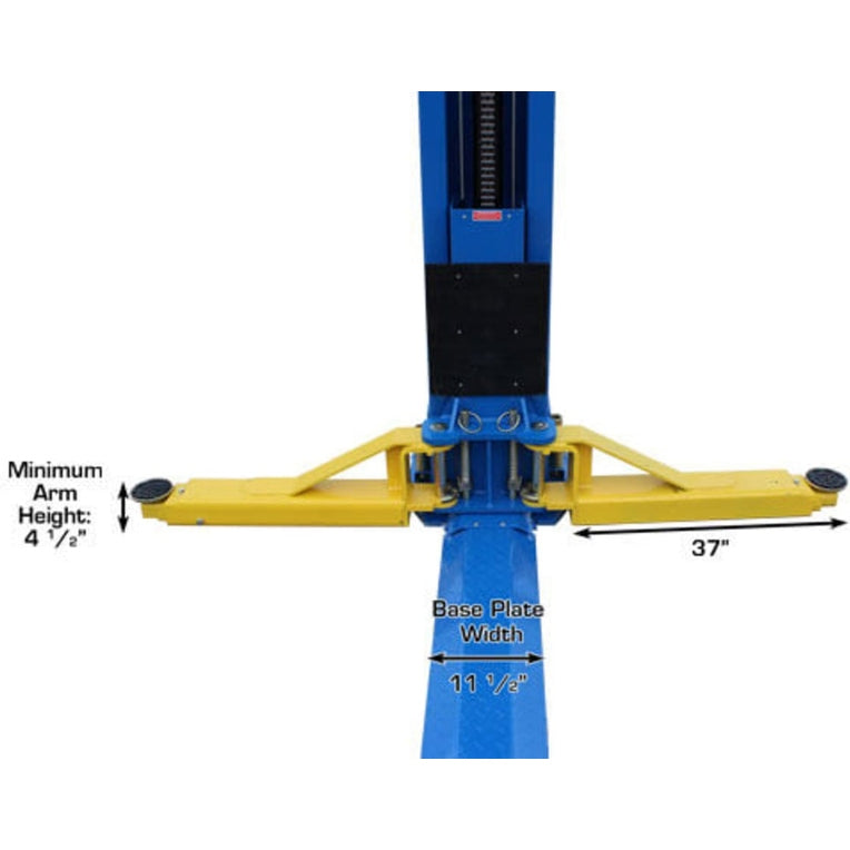Atlas BP12000X 12,000 lb Baseplate 2 Post Lift Min Arm Height