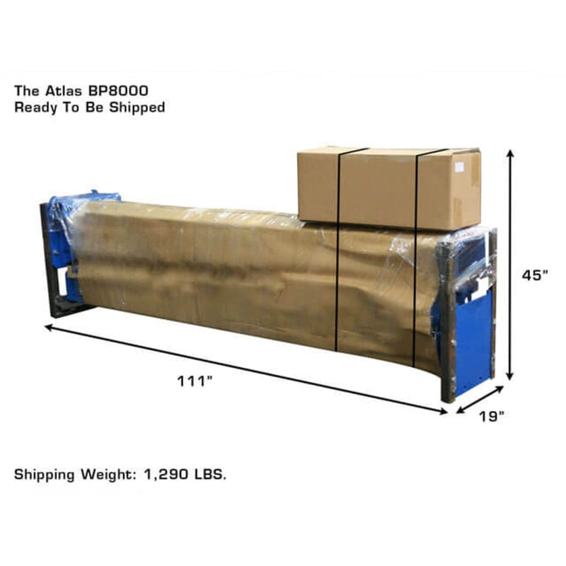 Atlas BP8000 8,000 lb Baseplate 2 Post Lift Shipment
