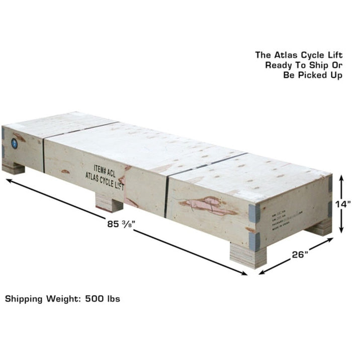 Atlas Cyclelift Motorcycle Lift Shipment