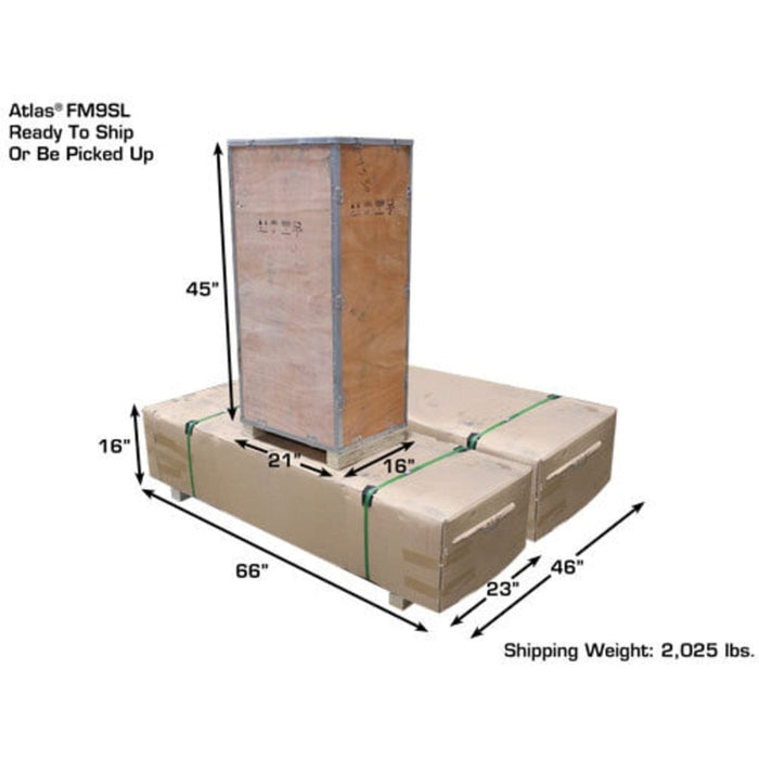 Atlas FM9SL 9,000 lb In Ground Full-Rise Lift shipment