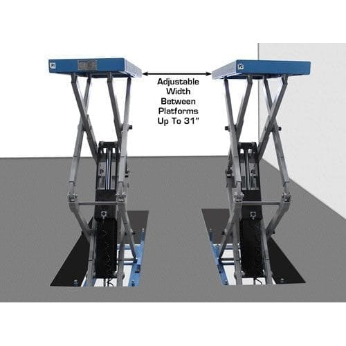 Atlas FM9SL 9,000 lb In Ground Full-Rise Lift adjustable width