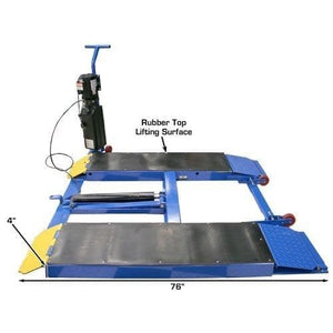 Atlas LR06 6,000 lb Portable Low Rise Lift with rubber top lifting surface
