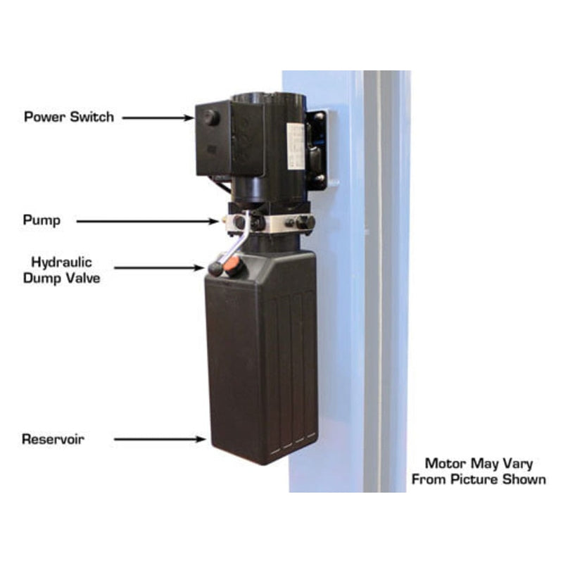 Atlas OHX10000X 10,000 lb Extra Tall 2-Post Lift-motor