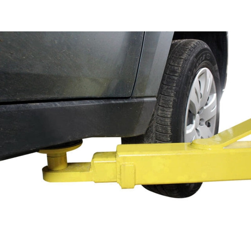 Atlas PRO-9D 9,000 lb Overhead 2-Post Lift arm position for lifting