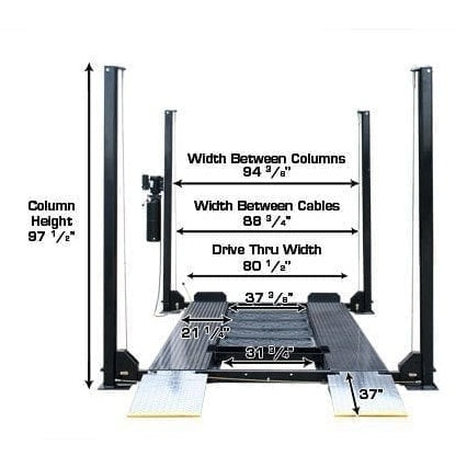 Atlas Garage PRO8000EXT 8,000 lb Extra Tall 4-Post Lift — My