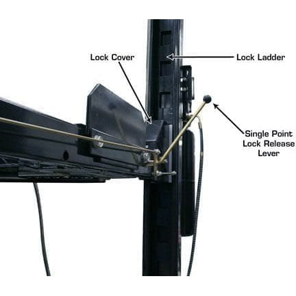 Atlas PRO8000EXT-L 4 Post Lift + RJ35 Sliding Jacks Combo Product Features