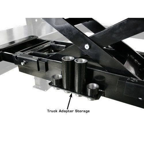 Atlas PRO8000EXT-L 4 Post Lift + RJ35 Sliding Jacks Combo with truck adapter storage