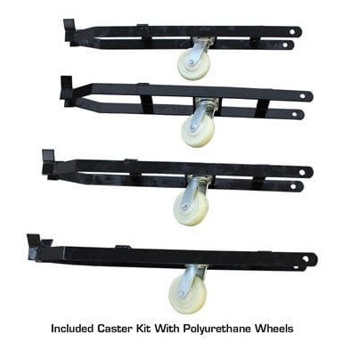 Atlas PRO8000EXT-L 4 Post Lift + RJ35 Sliding Jacks Combo with Polyurethane wheels