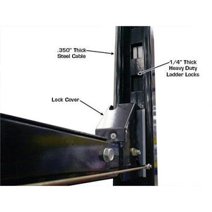 Atlas PRO8000EXT 4 Post Lift + RJ35 Sliding Jacks Combo Product Features