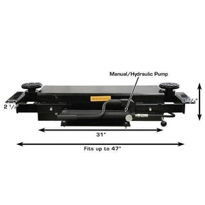 Atlas PRO8000EXT 4 Post Lift + RJ35 Sliding Jacks Combo with manual/hydraulic pump