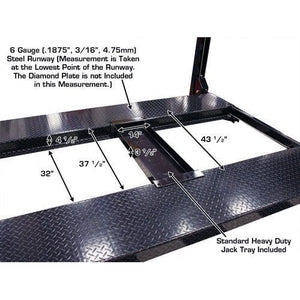 Atlas PRO8000EXT 4 Post Lift + RJ35 Sliding Jacks Combo with steel runway 