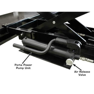 Atlas RJ35 (PROJACK35) sliding bridge jack, included with the 408SL combo: Atlas PROJACK35 3,500 lb. Capacity Sliding Bridge Jack with air r
lease valve