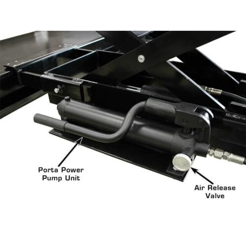 Atlas RJ35 (PROJACK35) sliding bridge jack, included with the 408SL combo: Atlas PROJACK35 3,500 lb. Capacity Sliding Bridge Jack with air r
lease valve