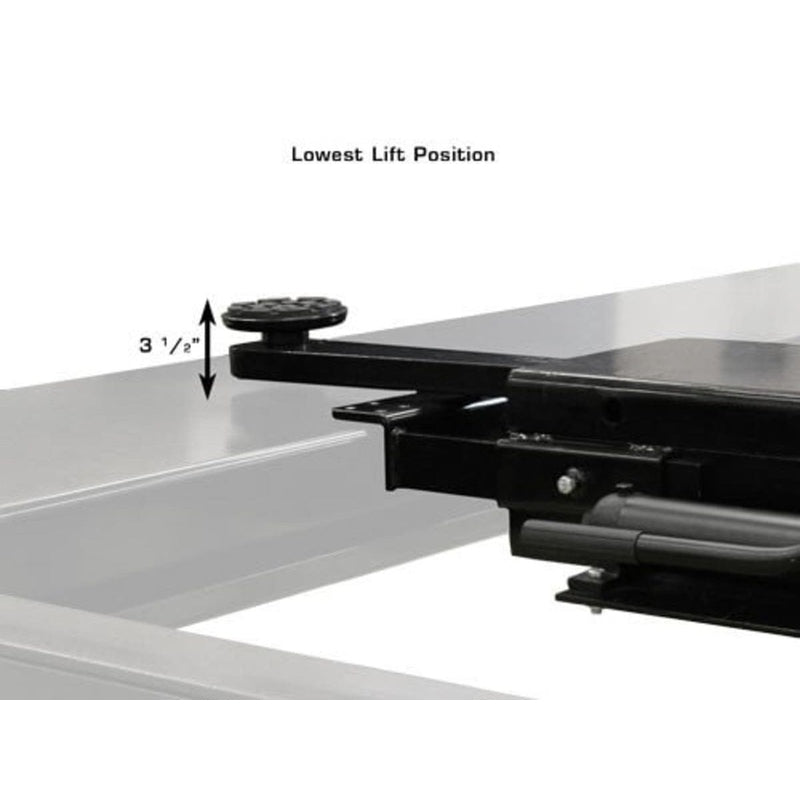 Atlas RJ35 (PROJACK35) sliding bridge jack, included with the 408SL combo: Atlas PROJACK35 3,500 lb. Capacity Sliding Bridge Jack with lowest lift position