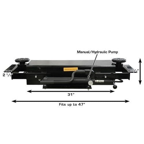 Atlas RJ35 (PROJACK35) sliding bridge jack, included with the 408SL combo: Atlas PROJACK35 3,500 lb. Capacity Sliding Bridge Jack with manual/hydraulic pump