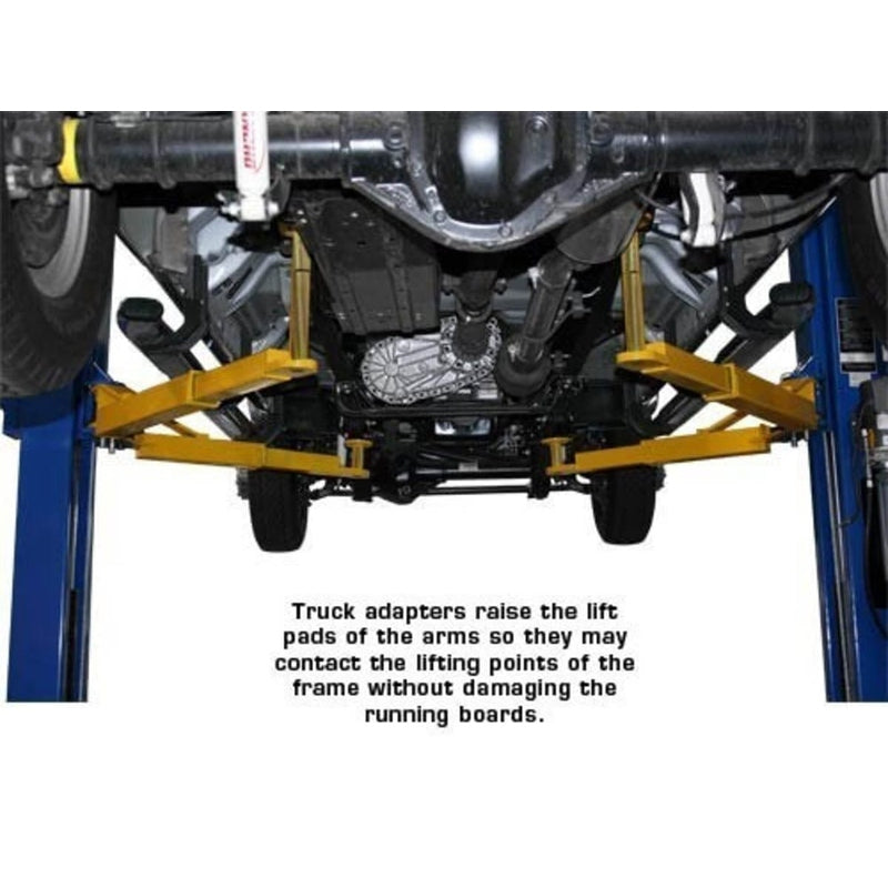 Atlas PV10PX 10,000 lb Overhead 2-Post Lift with truck adapters installed