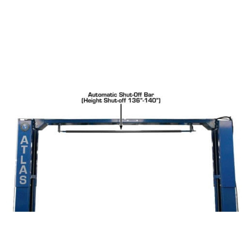 Atlas PV10PX 10,000 lb Overhead 2-Post Lift automatic shut-off bar
