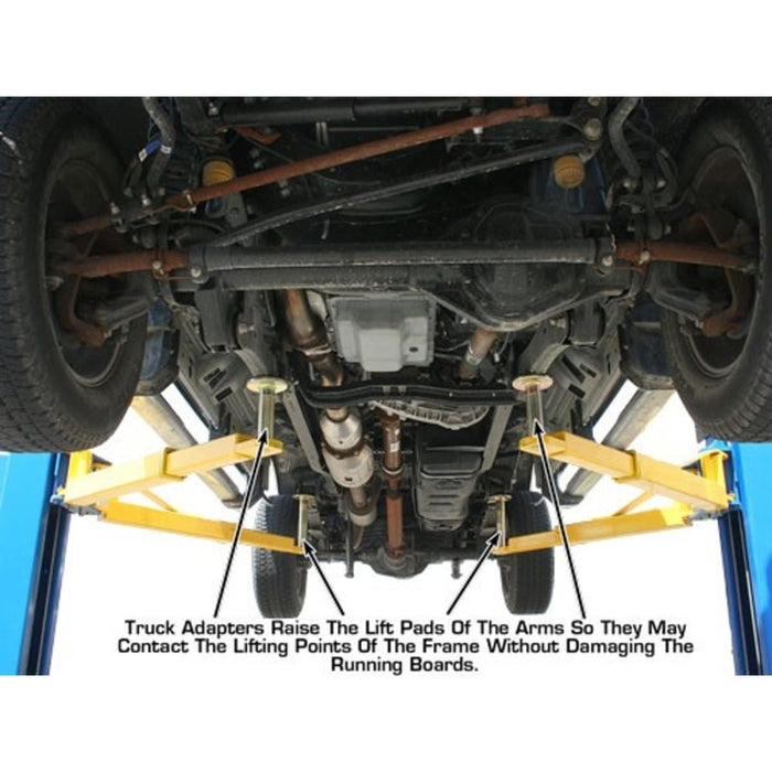 Atlas PV12PX 12,000 lb Overhead 2-Post Lift with truck adapters installed