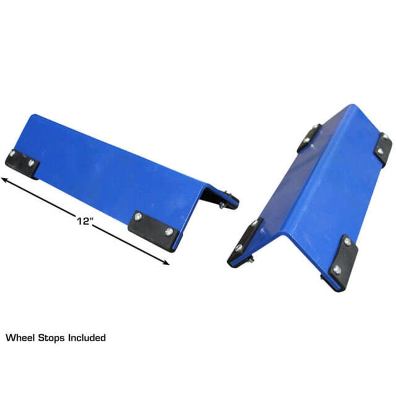 Atlas Platinum PVL14 4 Post Lift + RJ7000 Rolling Jacks ALI Certified Combo with wheel stops