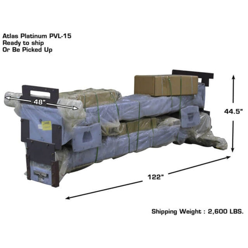 Atlas Platinum PVL15 15,000 lb Heavy Duty 2-Post Lift in a box