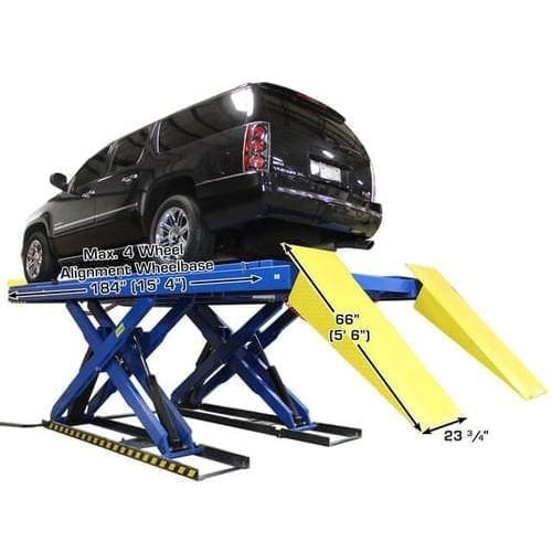 Atlas PX16A 16,000 lb Scissor Alignment Lift with maximum 4 wheel alignment wheel base