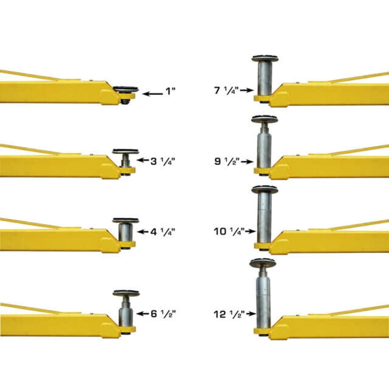 Atlas Platinum PVL10 ALI Certified 10,000 lb Overhead 2 Post Lift with truck adapter setup