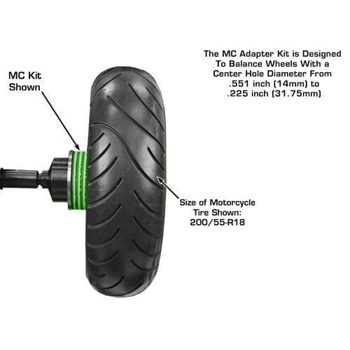 Atlas TC221 Tire Changer + WB11 Motorcycle Wheel Balancer Combo 
with MC adapter kit