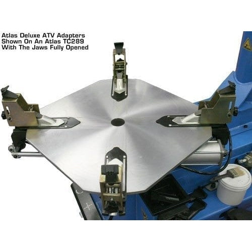Atlas TC221 Tire Changer + WB11 Motorcycle Wheel Balancer Combo with jaws full open
