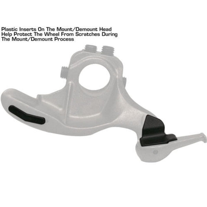 Atlas TC221 Tire Changer + WB11 Motorcycle Wheel Balancer Combo with plastic inserts on the head