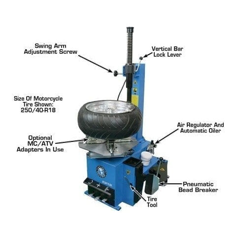 Atlas TC221 Tire Changer + WB11 Economy Wheel Balancer Combo Package Product Features