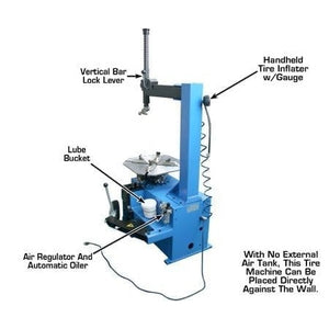 Atlas TC221 Tire Changer + WB11 Economy Wheel Balancer Combo Package Product Features
