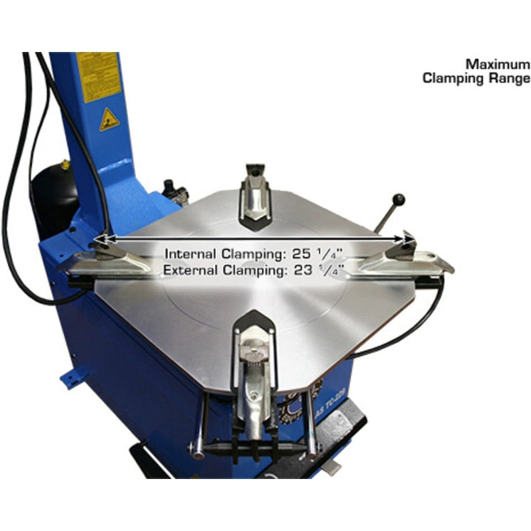 Atlas TC229 Tire Changer + PWB50 Wheel Balancer Combo Package with maximum clamping range
