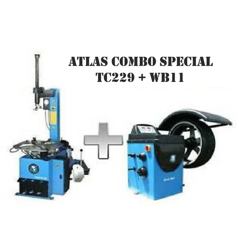 Atlas TC229 Tire Changer + WB11 Wheel Balancer Combo 
