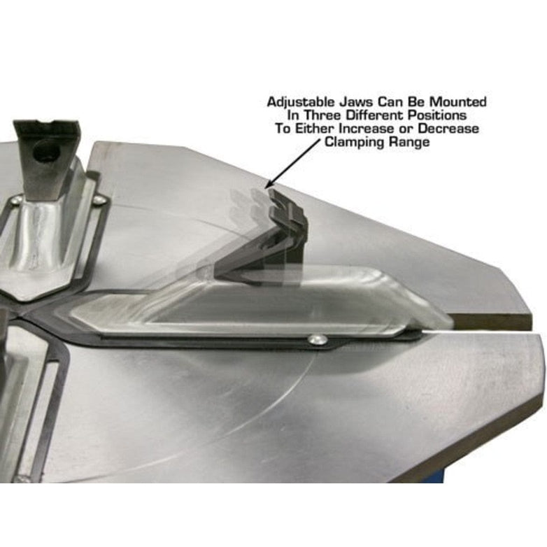 Atlas TC289 Tire Changer + WB11 Wheel Balancer Combo Package with an adjustable jaw