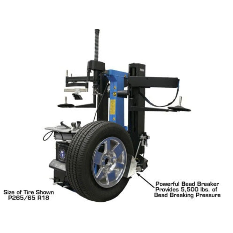 Atlas TC755DAA Wheel Clamp Tire Changer with powerful bead breaker