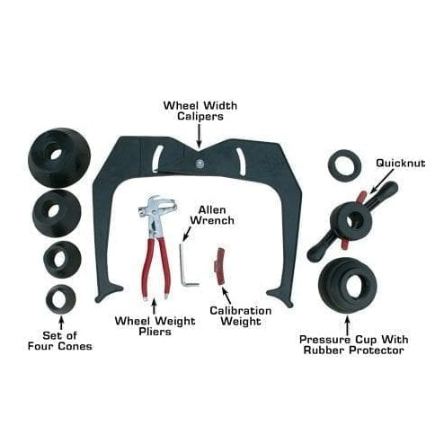Atlas TC755EZ Tire Changer + WB49-2-PRO Wheel Balancer Combo Accessories