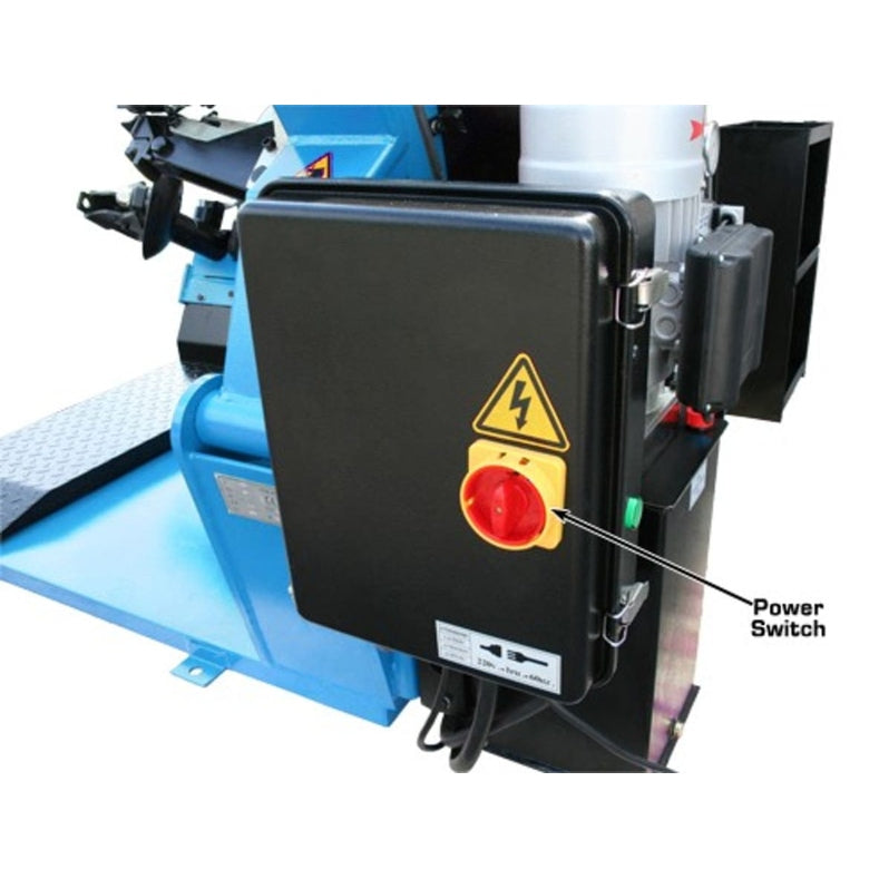 Atlas TTC301 Truck Tire Changer with a power switch