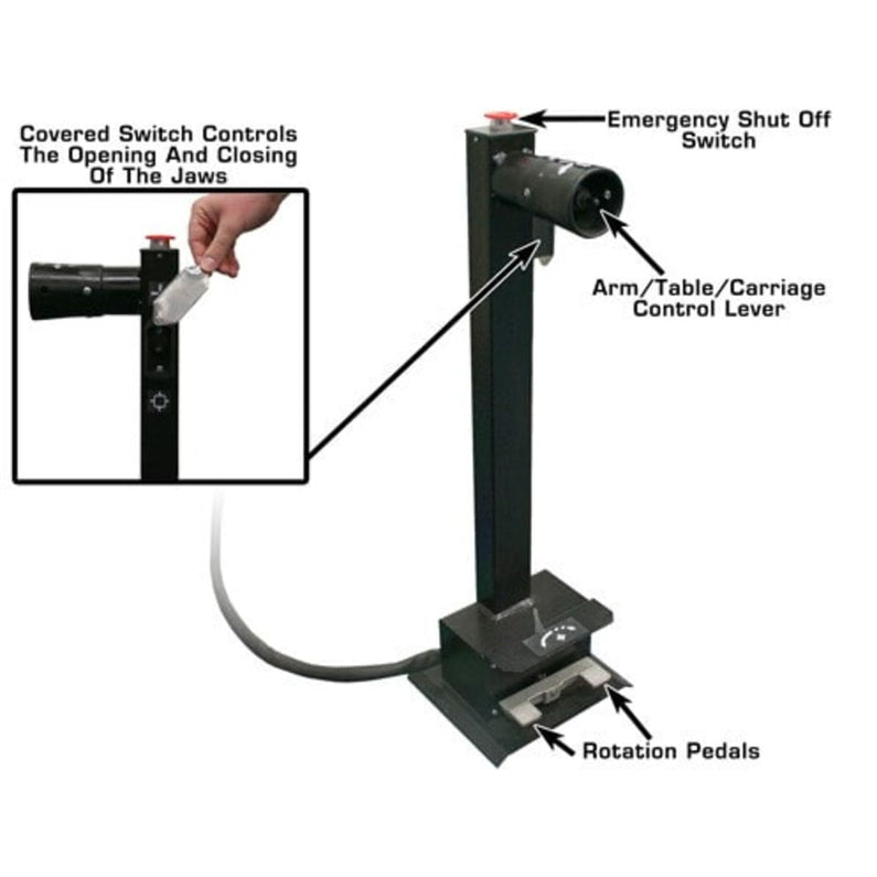 Atlas TTC301 Truck Tire Changer + WBT-210 Heavy Duty Wheel Balancer Combo Product Features