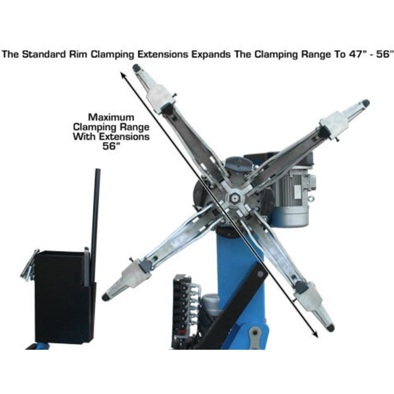 Atlas TTC306 Truck Tire Changer + WBT-210 Heavy Duty Wheel Balancer Combo Clamping Range