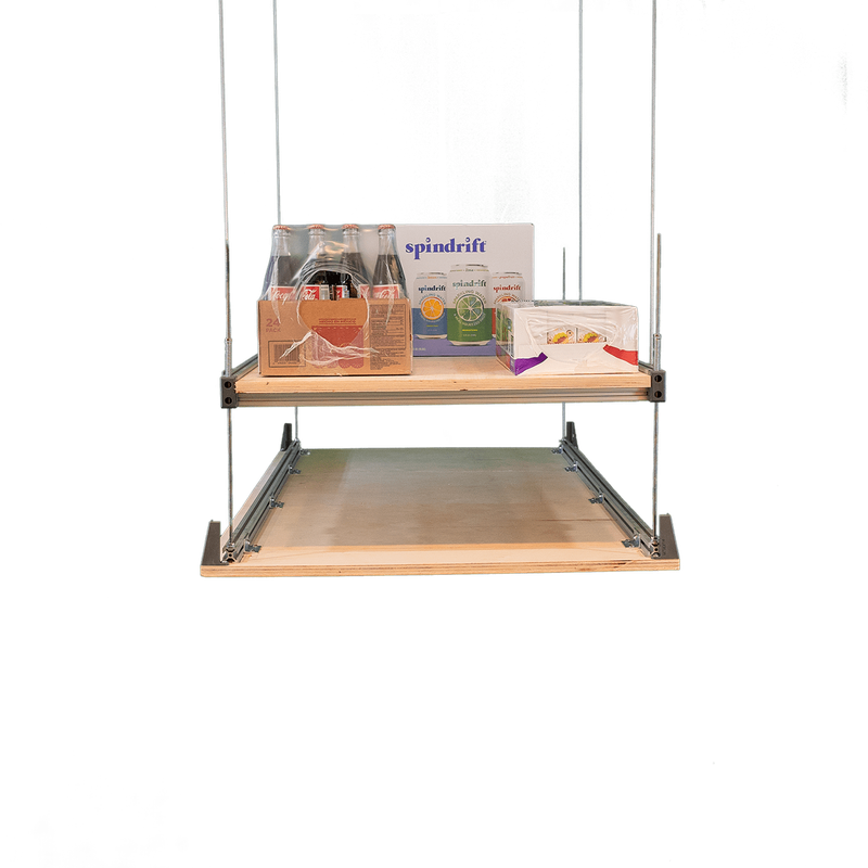 Auxx Lift 400lbs Garage Attic Storage Lift System loaded