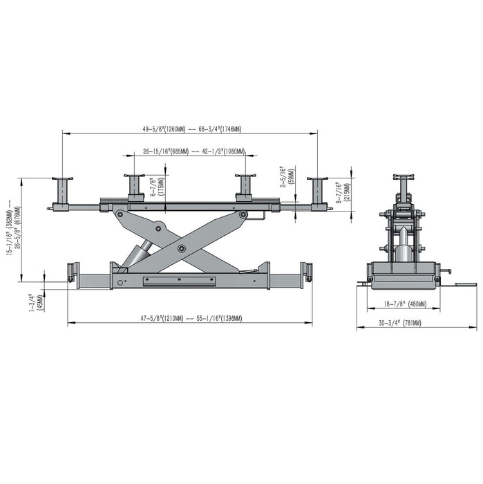 Stratus | SAE-BJ135 Rolling Bridge Jack