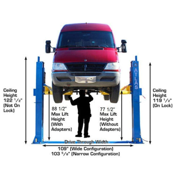 Atlas BP12000X 12,000 lb Baseplate 2 Post Lift