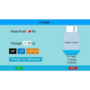 Bludee AC400 Auto Recovery Recycle Recharge Machine for r134A Refrigerant charge