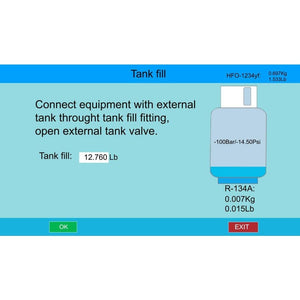 Bludee AC400D Auto Recovery Recycle Recharge Dual Machine for both R134A and R1234yf Refrigerant tank fill