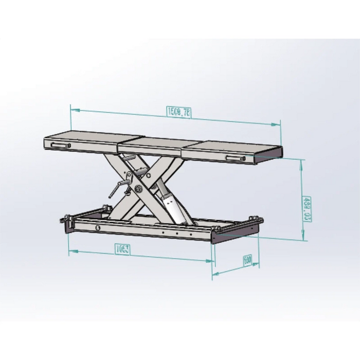 Katool KT-RJ50 Rolling Jack 5000 lbs Lifting Capacity *Fits KT-4H110 lift and the KT-4H850*